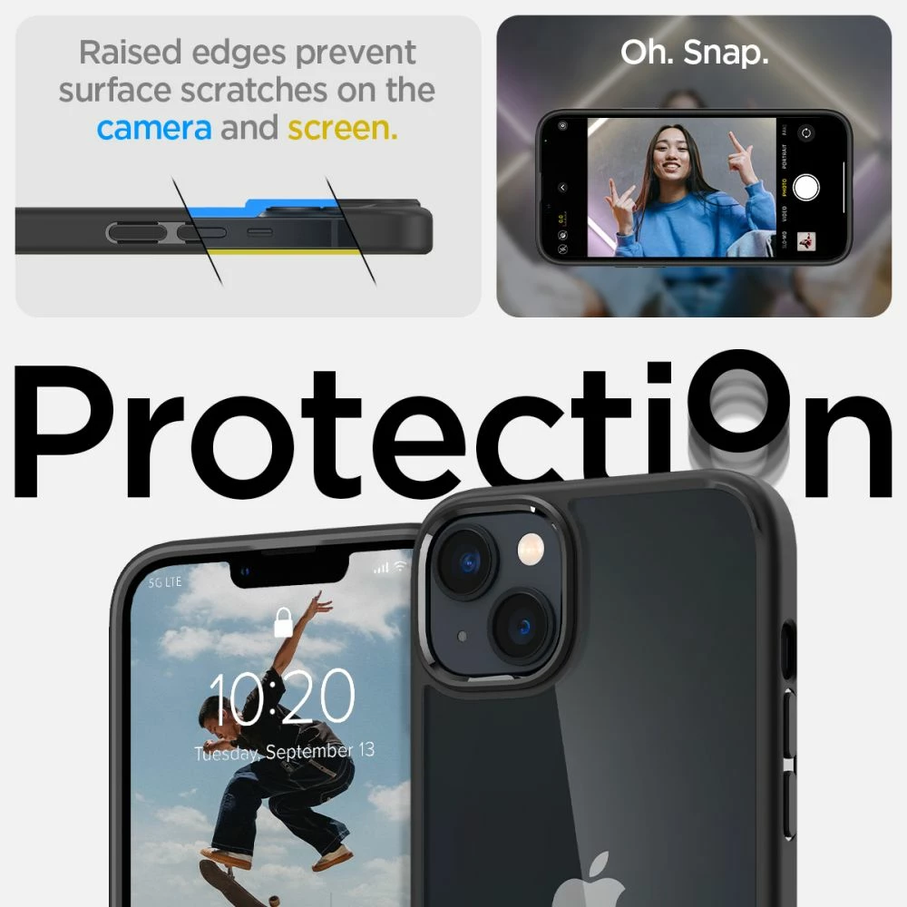 Mbështjellës Spigen Ultra Hybrid për iPhone 14 Plus, Matte Black