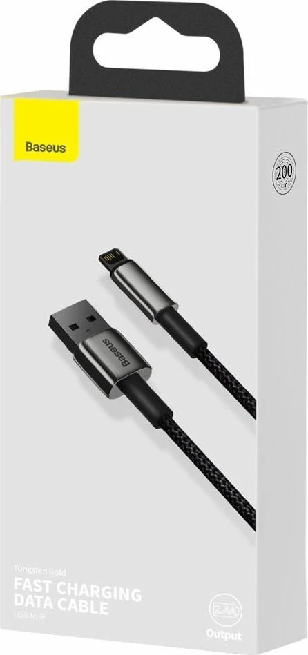 Kabllo USB-A në Lightning Baseus CALWJ-A01 2 m, e zezë