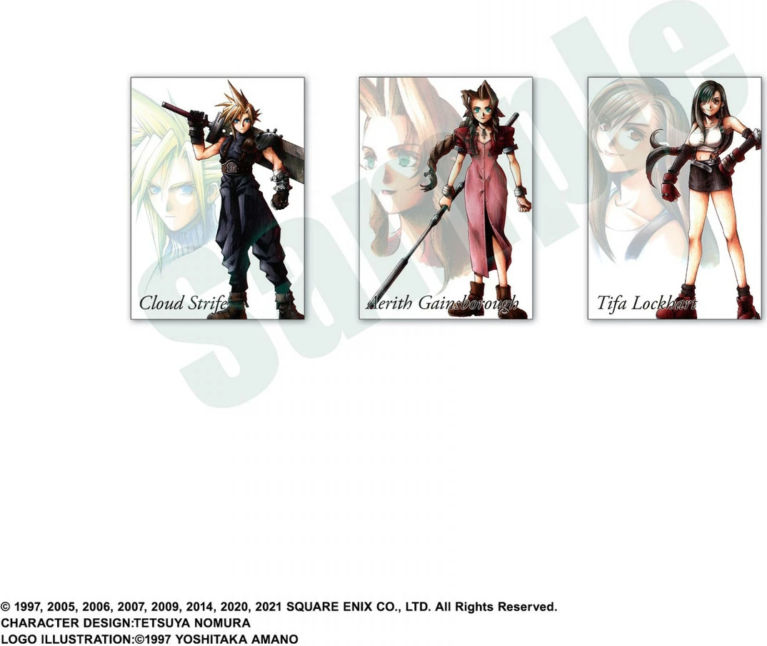 Set kartash koleksionuese Square Enix Final Fantasy VII Anniversary Art Museum Digital Card Plus, display 20 pako, ENG