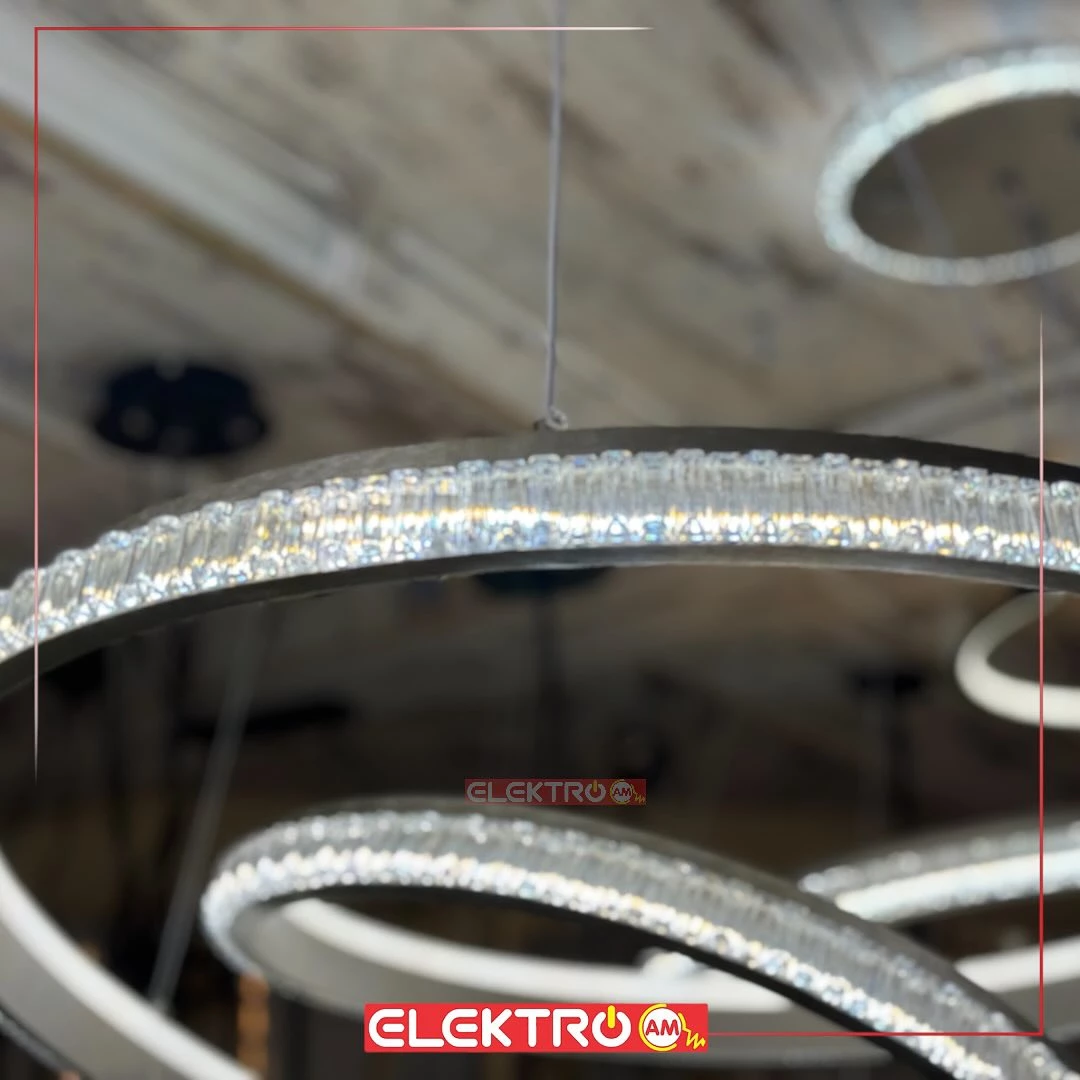 Abazhur LED i varur me kristale 11083-1 GR