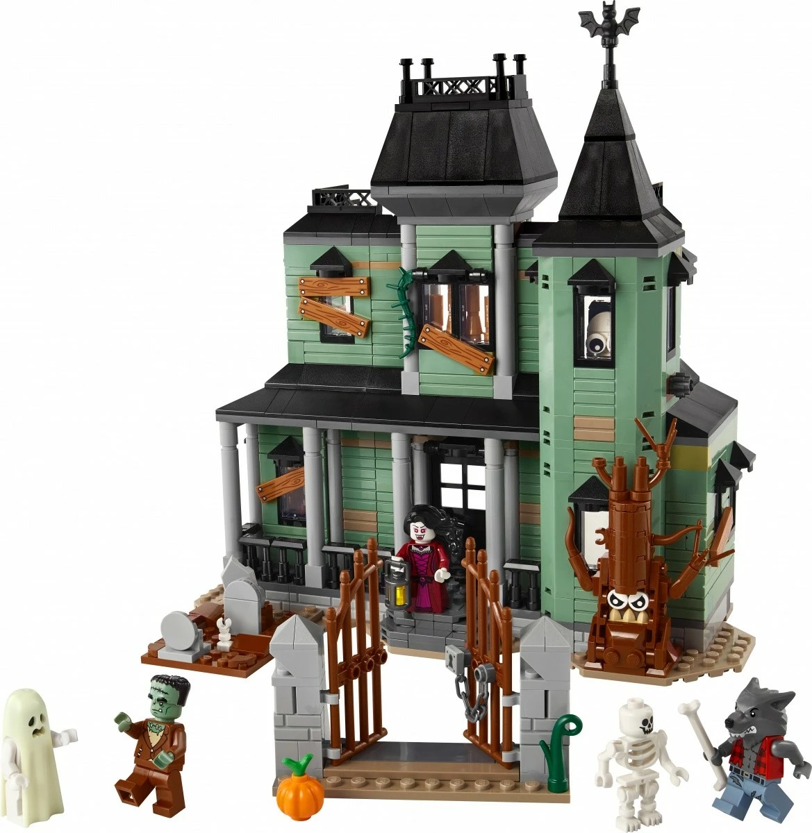 Set ndërtimi LEGO Creator 3-in-1 31167 Haunted Residence, 736 pjesë, me minifigura