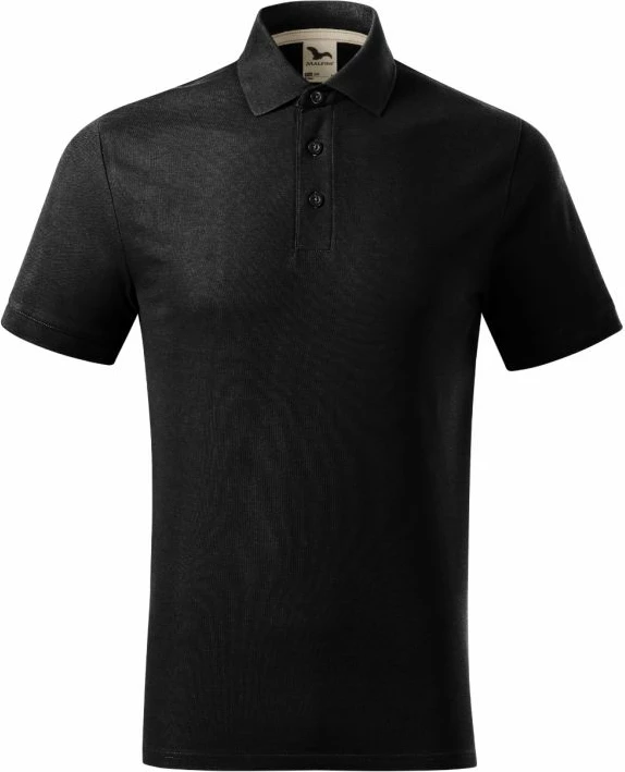 Polo maicë Malfini për meshkuj, e zezë