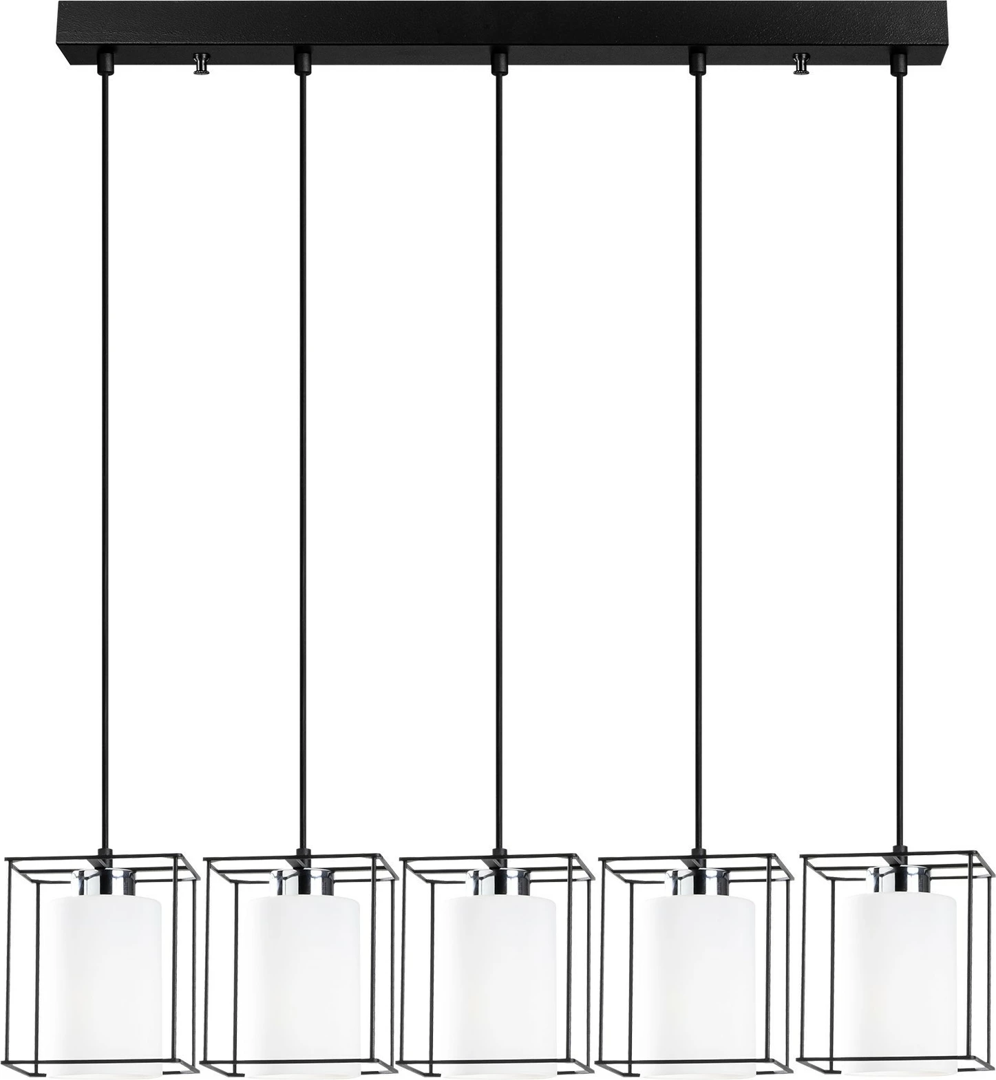 Llambadar Opviq Swank, i zi, 5 llampa, 85x113cm