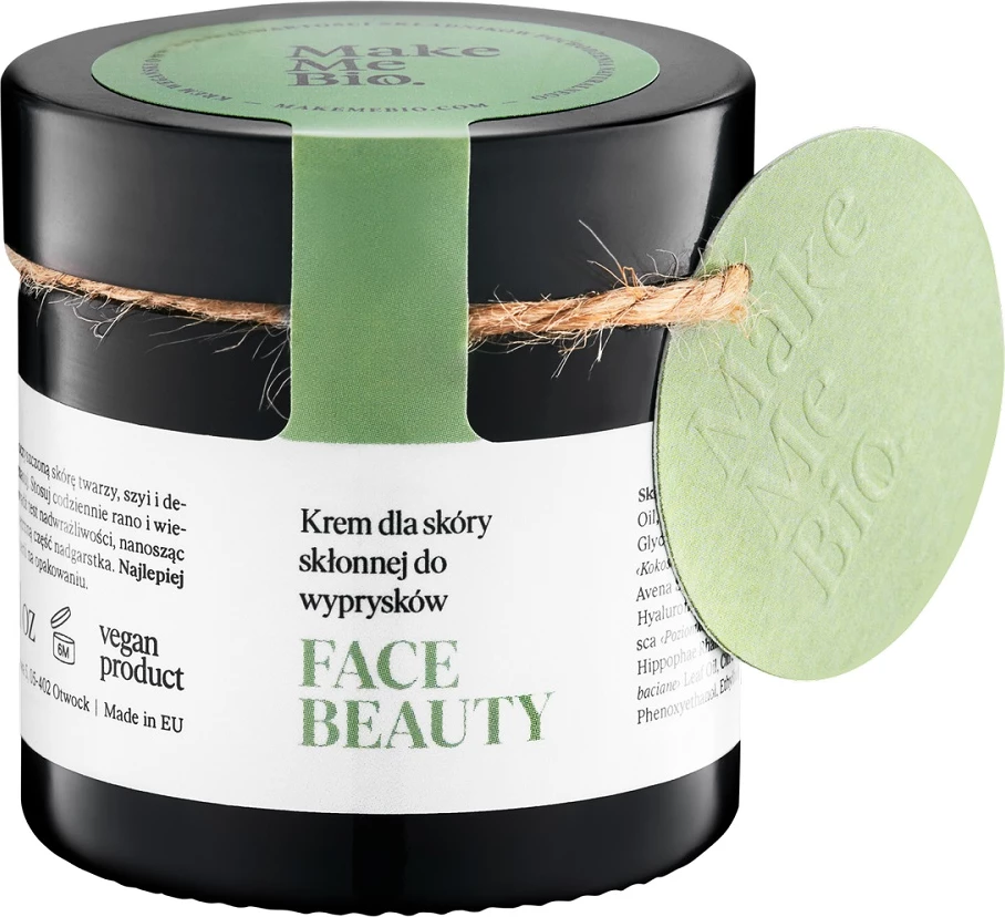 Krem fytyre për femra Make Me Bio për lëkurë të yndyrshme dhe me akne, 60ml