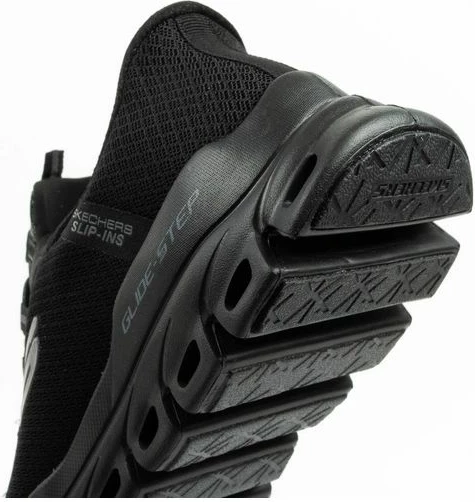Atlete meshkuj Skechers Glide-Step Slip-Ins, të zeza