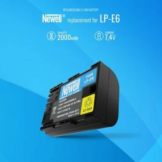 Ngarkues baterie për kamerë Newell DL-USB-C + bateri LP-E6 2000 mAh, set
