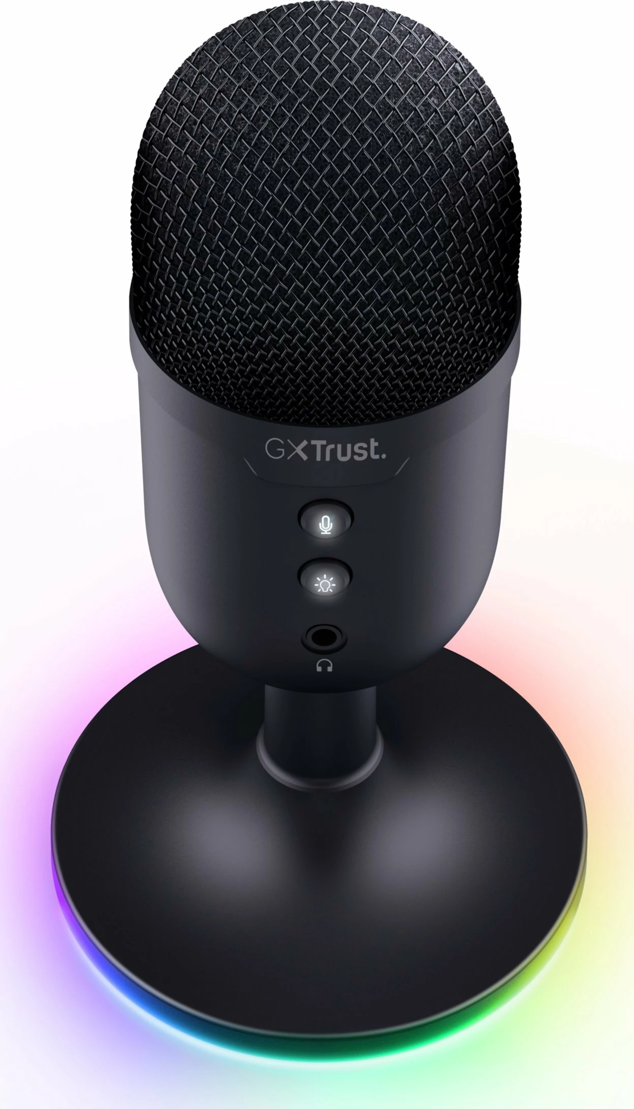 Mikrofon Trust GXT 234 Yunix (25372) USB/3.5 mm kardioid me RGB, i zi