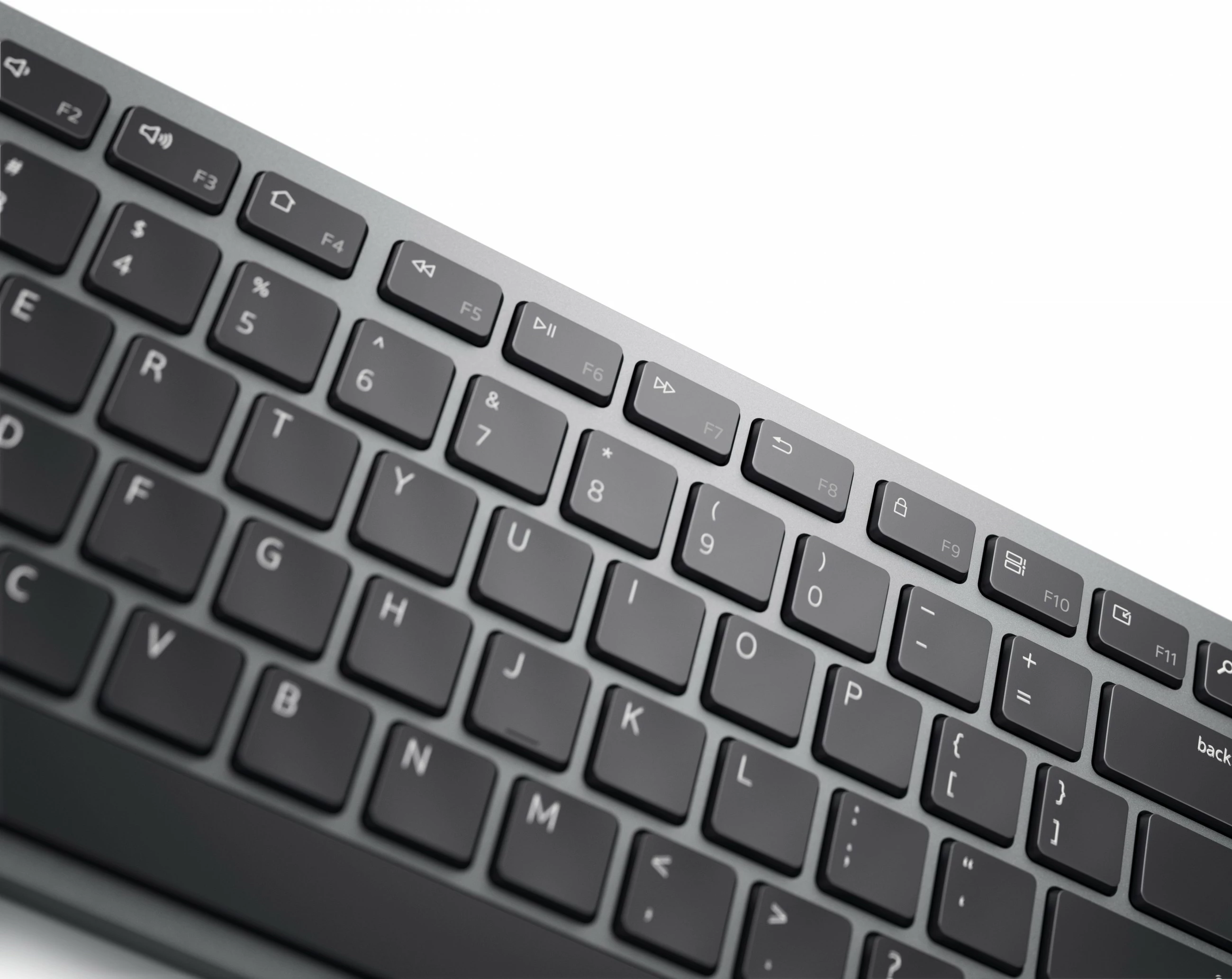 Tastierë DELL KB700, Full-size, Wireless, Bluetooth, QWERTZ, Gri