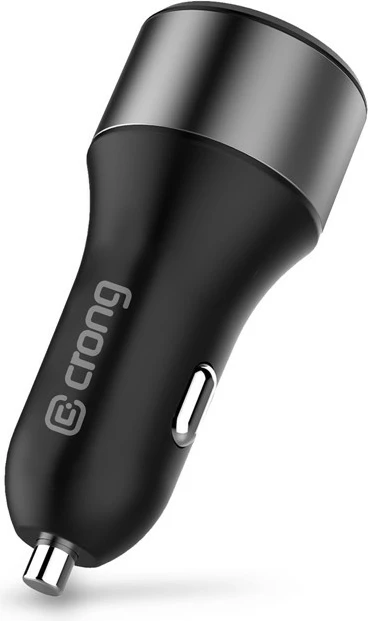 Karikues veture CRONG CRG-PWRC-USBC63-BLK, 63W, 1x USB-C PD 45W + 1x USB QC 3.0 18W, Zi
