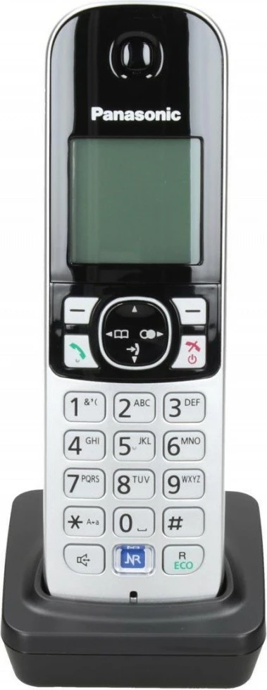 Dorëzë shtesë Panasonic KX-TGA 681, për telefon pa kabllo, Ekran 1.8", e zezë