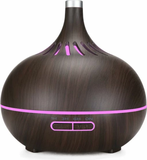 Diffuzor vajrash ANJOU ADA023-D 400 ml, LED, timer 1/3/6 orë, fikje automatike, dru i errët