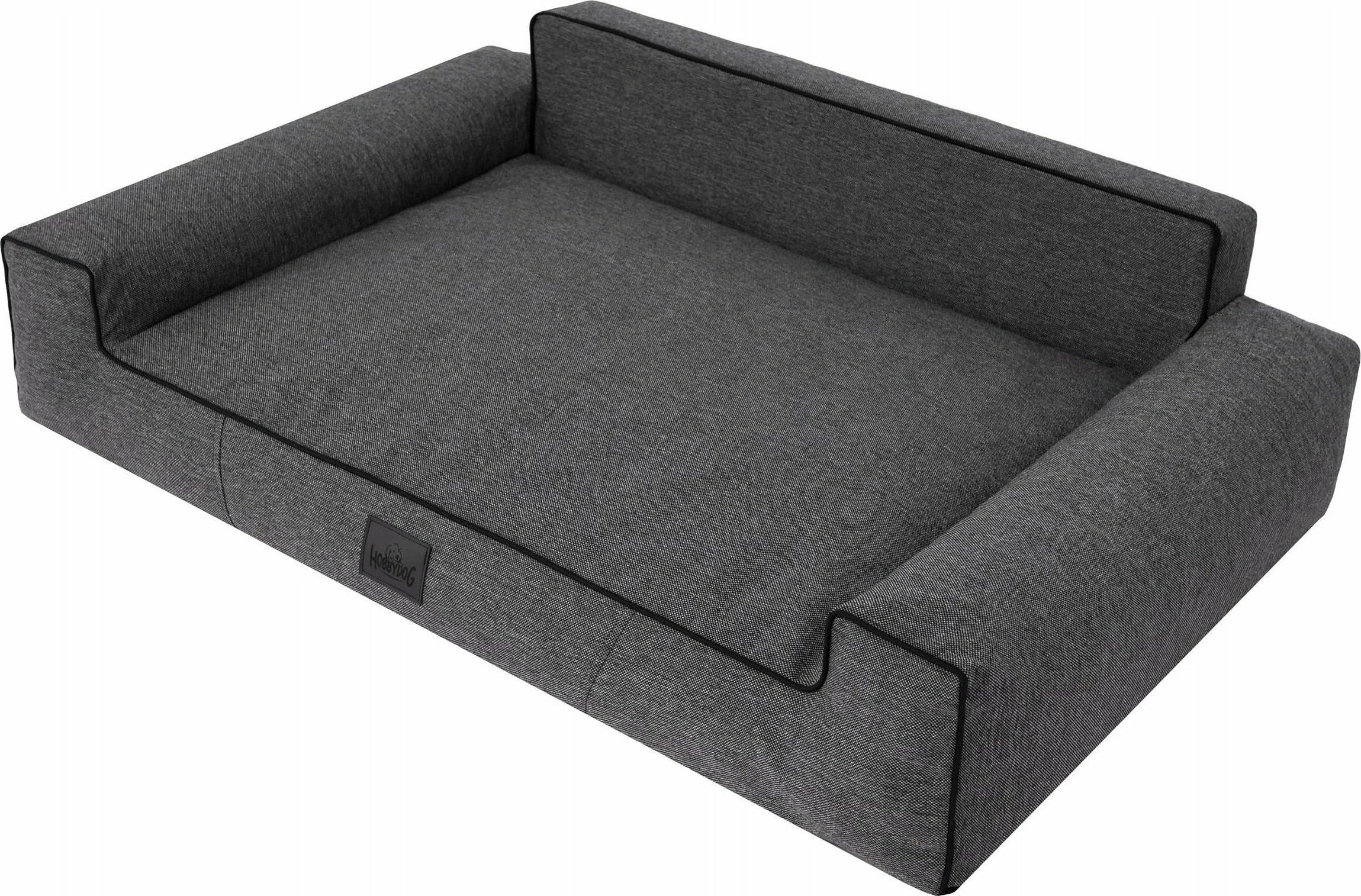 Shtrat për qen Hobbydog Glamour XL 98x66 cm, i zi