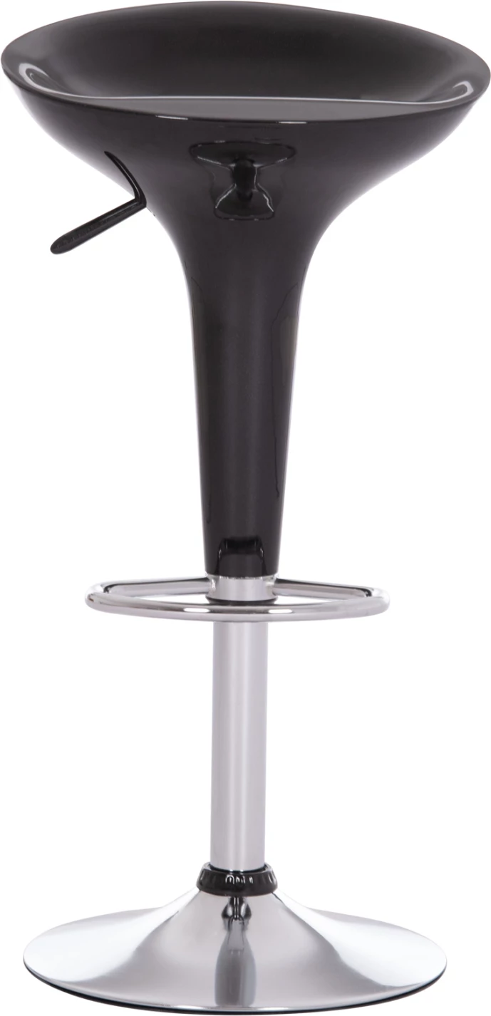 Karrige për bar rrotulluese DAISY, ABS e zezë, 44x38x85cm, set prej 2 copash