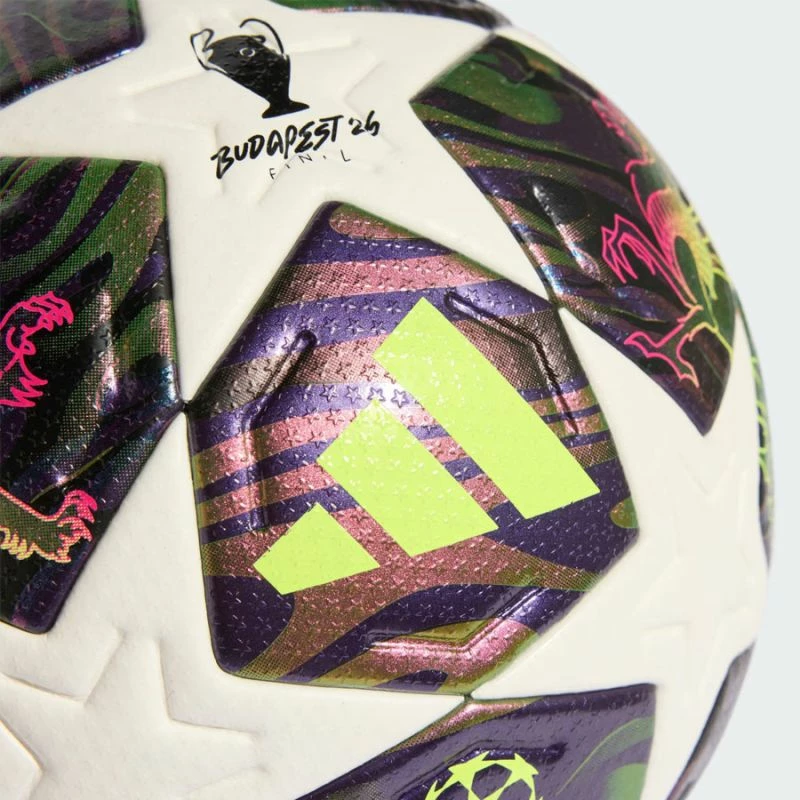Top futbolli adidas UCL 25/26 Final Pro JX9077, i bardhë/lejlaj [Madhësia: 5]