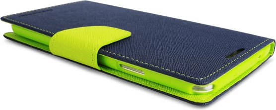 Mbështjellës Goospery Flip Cover Fancy Diary për LG G2 mini, me xhepa për kartela, Blue Green