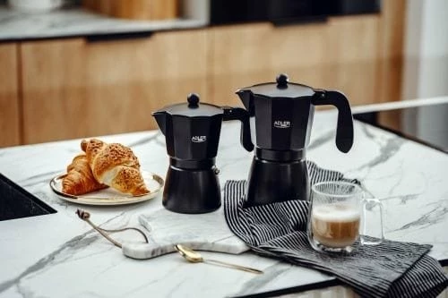 Aparat kafeje moka Adler AD 4429 9 filxhanë 520 ml, i zi