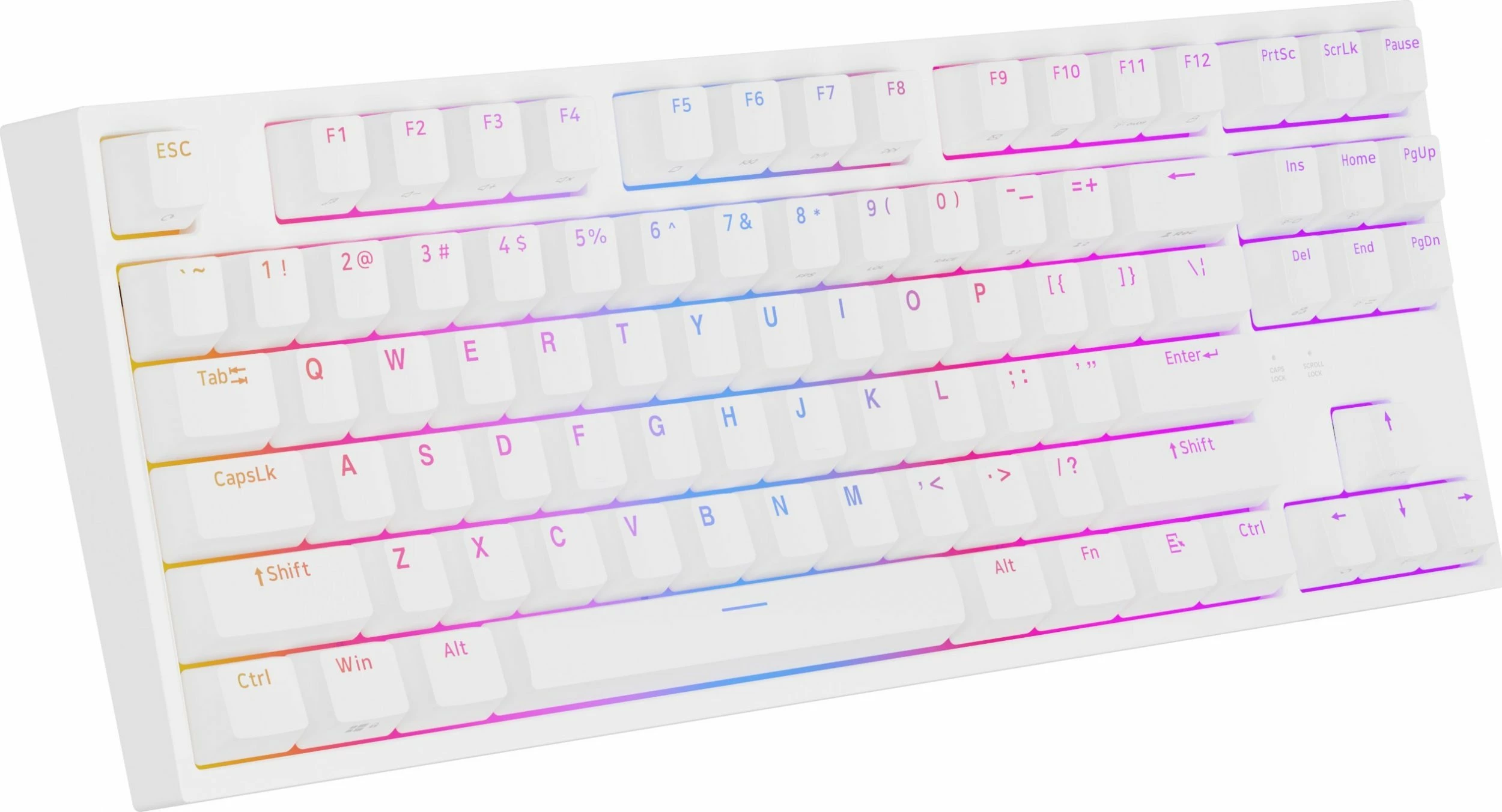 Tastierë mekanike GENESIS Thor 404 TKL NKG-2070, Gateron Yellow Pro, Hot-Swap, RGB, US layout, e bardhë