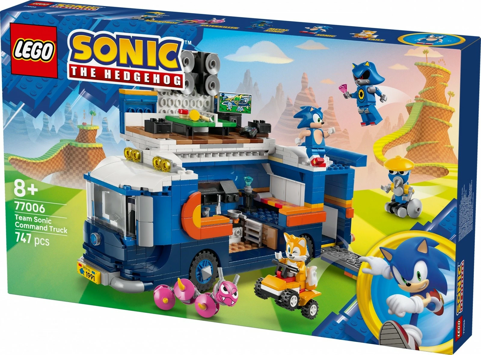 Set LEGO Sonic the Hedgehog 77006, kamion komandues, 747 pjesë, me figura