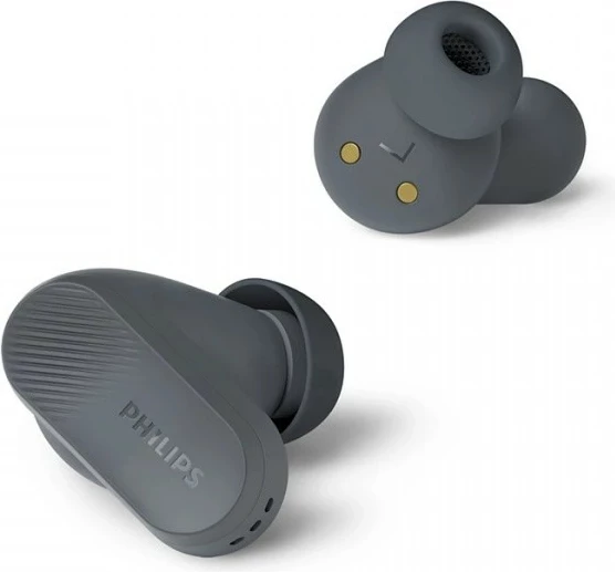 Kufje in-ear pa tela me ANC, Philips TAT3509GY/00, Bluetooth 5.3, IPX4, deri 24 orë, gri