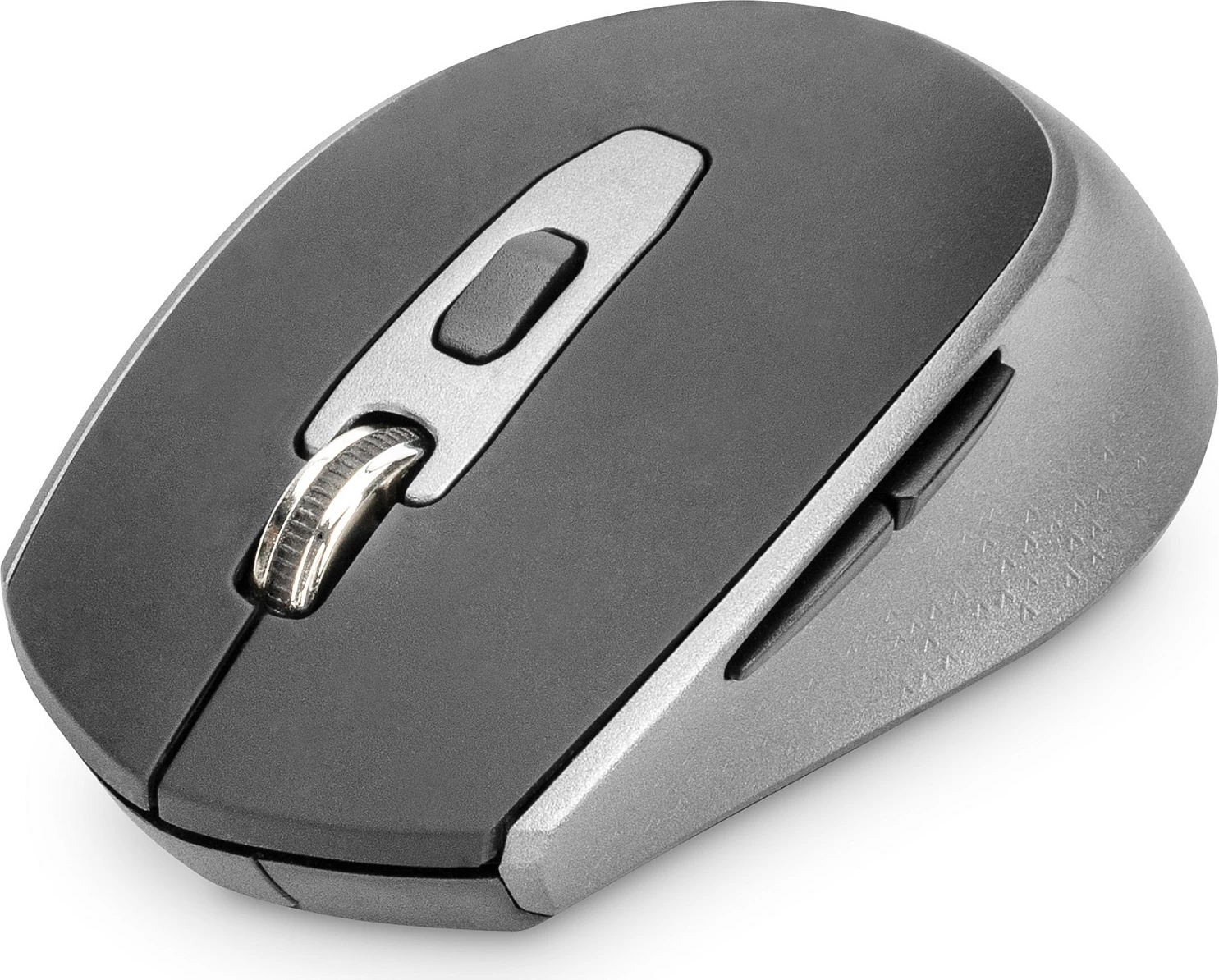 Maus wireless Digitus 1600 DPI, 6 butona, RF 2.4 GHz, ambidekster, zi/gri