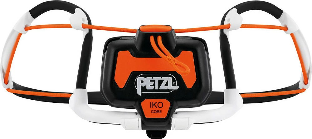 Llampë koke Petzl IKO CORE E104BA00, 500 lm, USB e rikarikueshme, IPX4, zi/portokalli/bardhë