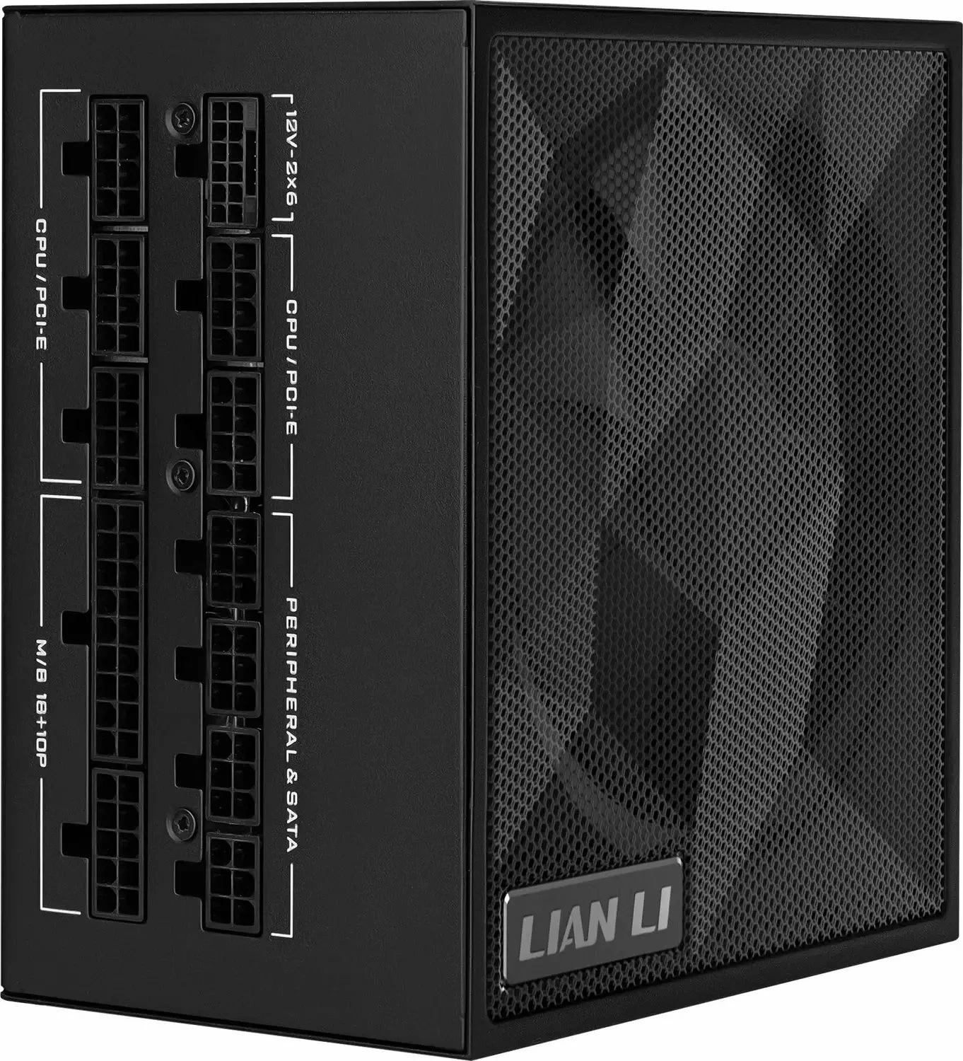 Furnizues rryme Lian Li SX Platinum SX0850P 850W 80 Plus Platinum, ATX 3.1, modular i plotë, PCIe 5.1 (12V-2x6), i zi