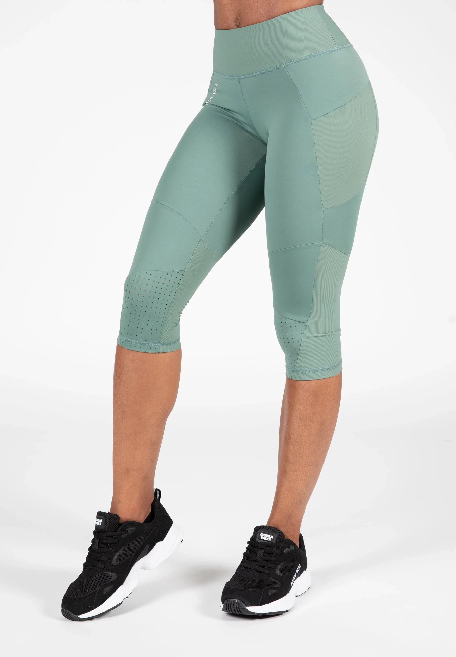 Monroe Cropped Leggings - Green [Madhësia: L]