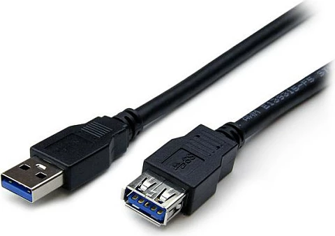 Kabllo zgjatëse USB StarTech USB3SEXT2MBK, USB 3.2 Gen 1 (USB 3.0) A mashkull në A femër, 2m, 5Gbps, e zezë