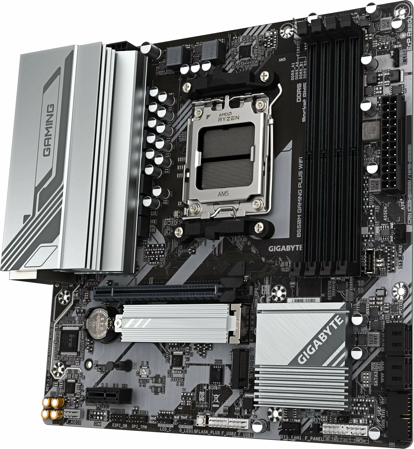 Pllakë amë Gigabyte B650M Gaming Plus WiFi, Micro ATX, AM5, DDR5