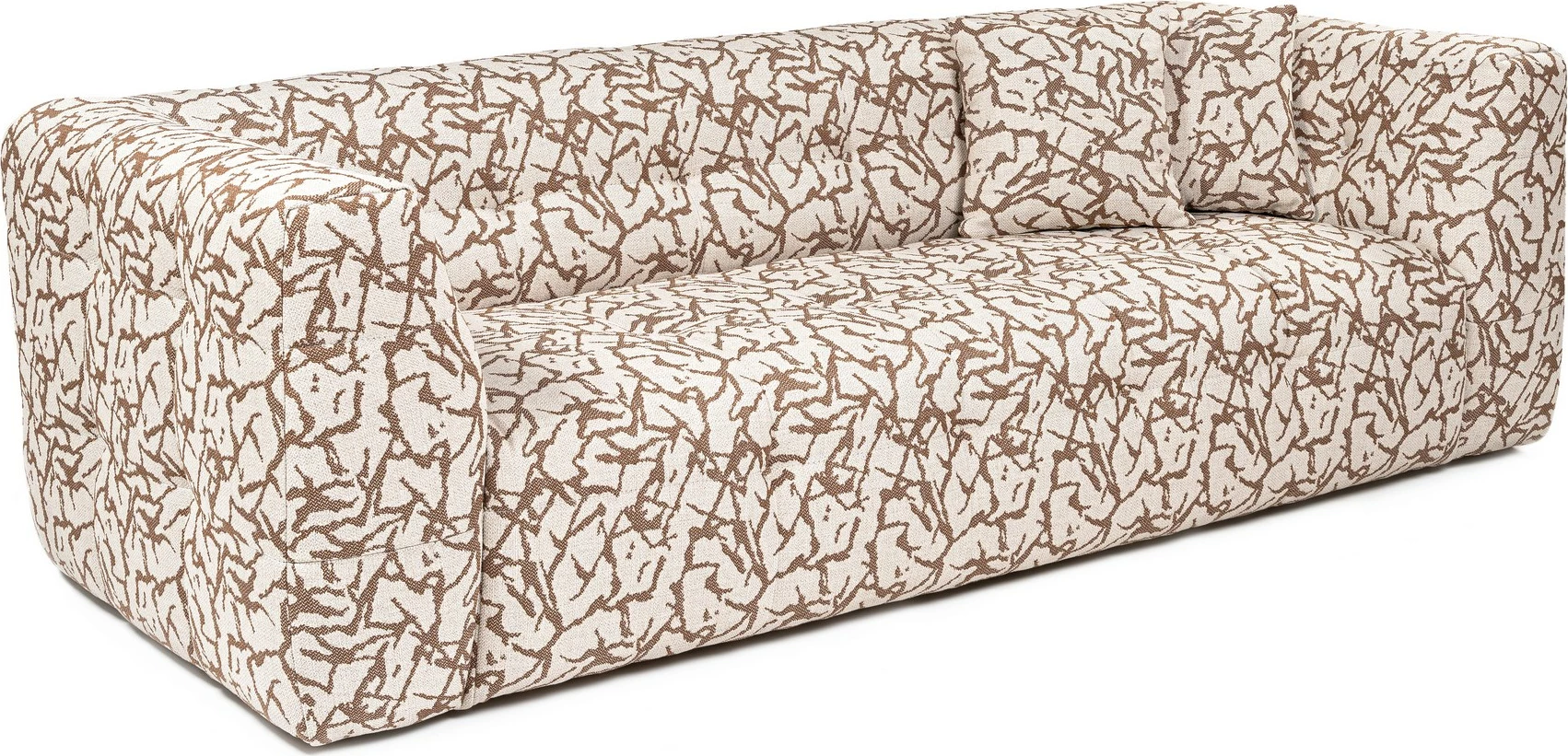 Divan treshe Atelier del Sofa, Cady, ngjyrë tan