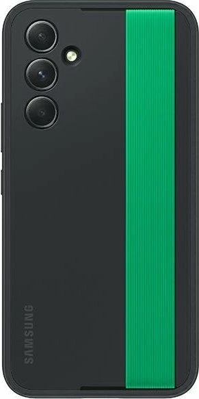 Mbështjellës Samsung Slim Strap Cover për Samsung Galaxy A54 5G A546, TPU/PC, me rrip, i zi