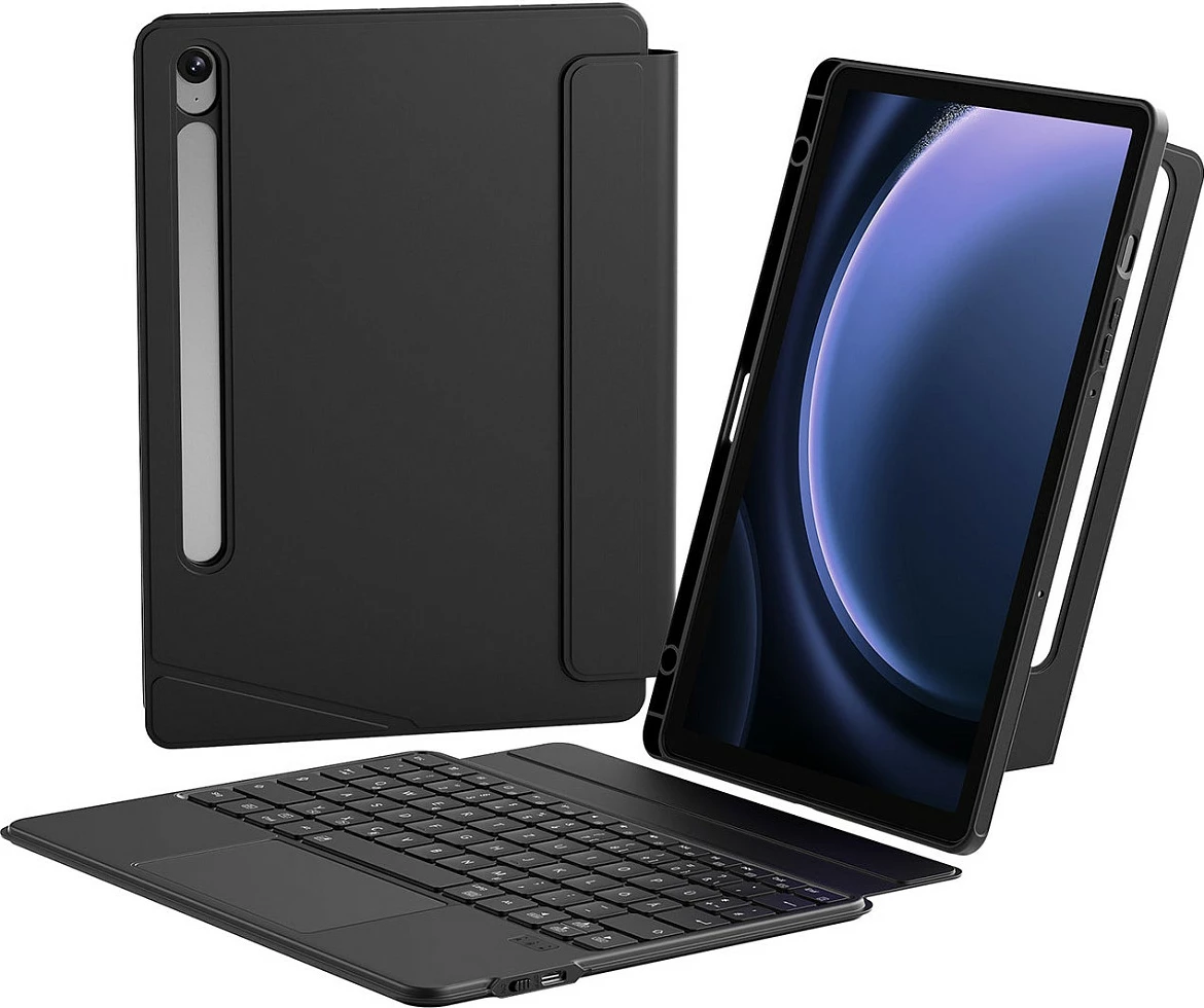 Tastierë Bluetooth me touchpad inateck N0064, për Samsung Galaxy Tab 11", QWERTZ, e zezë