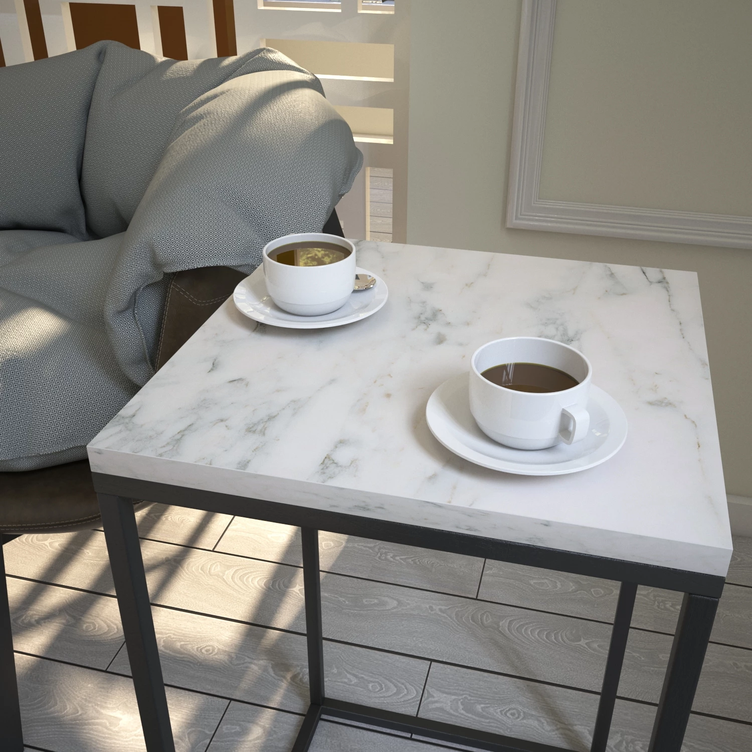 Tavolinë anësore Hanah Home, Pure - Marmo