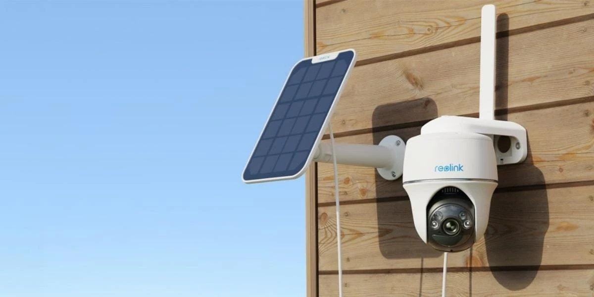 Kamerë sigurie IP Reolink G430 me panel diellor, 5MP, Bardhë