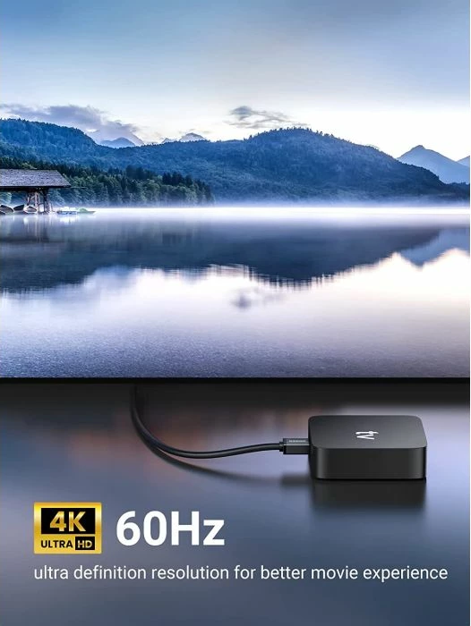 Kabllo HDMI UGREEN Corner MPN 10173, 4K/60Hz, 2m, kënd 90°/270°, e zezë