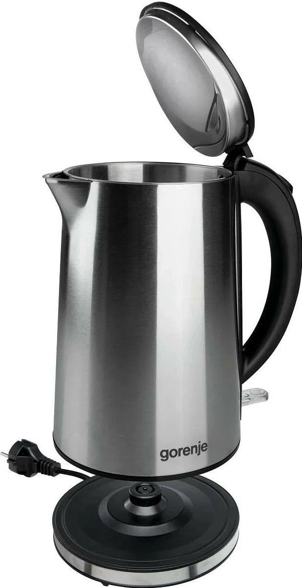 Çajnik elektrik Gorenje K15DWS, 1.5L, inox, argjendtë