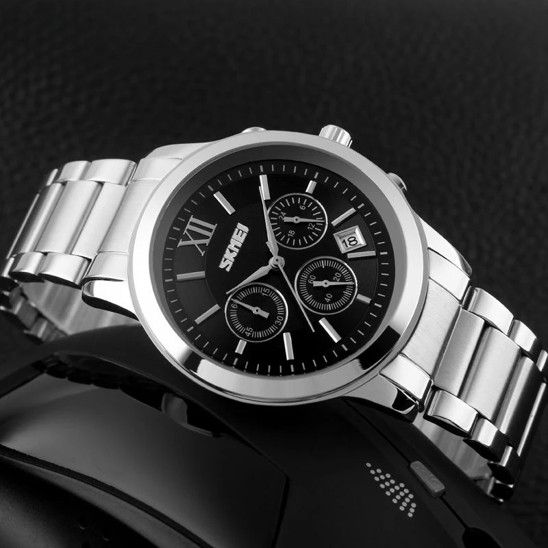 Orë dore për meshkuj Skmei, e zezë