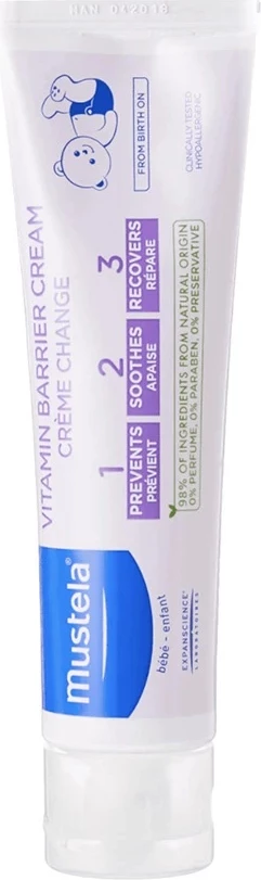 Krem kundër skuqjes nga pelenat Mustela 1 2 3 diaper rash cream unisex 100ml