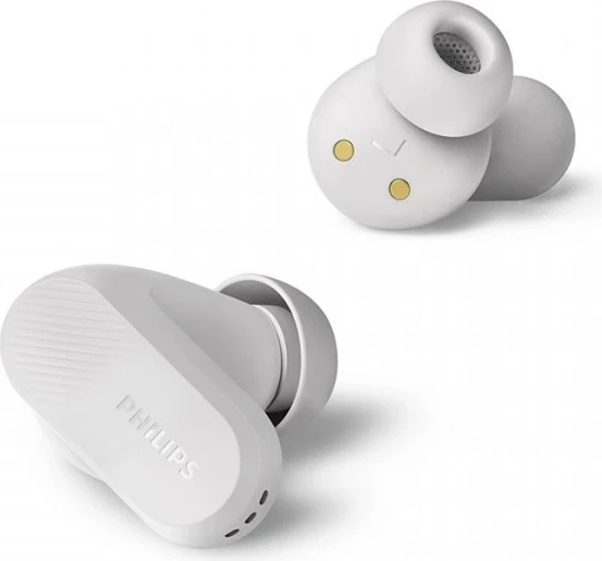 Kufje true wireless Bluetooth, Philips TAT3509, ANC, 24 orë, Bluetooth 5.3, IPX4, të bardha