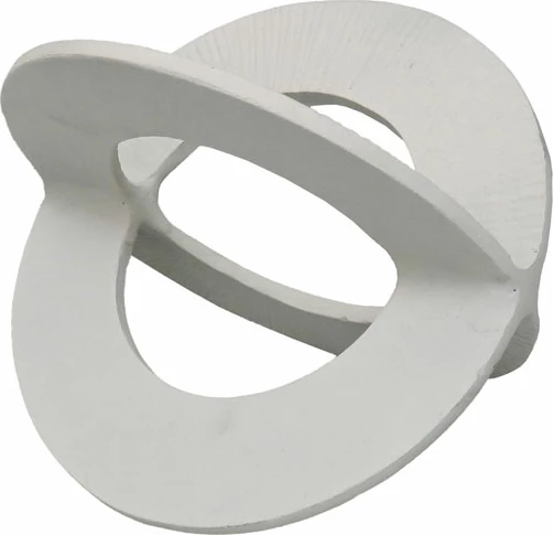 Dekor nyje Finton, alumin, e bardhë, 17x12x12 cm