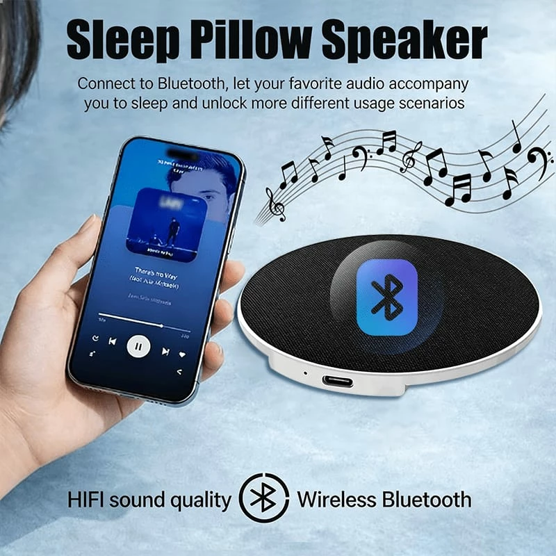 Maska e Gjumit Inteligjente me Kufje Bluetooth të Integruara