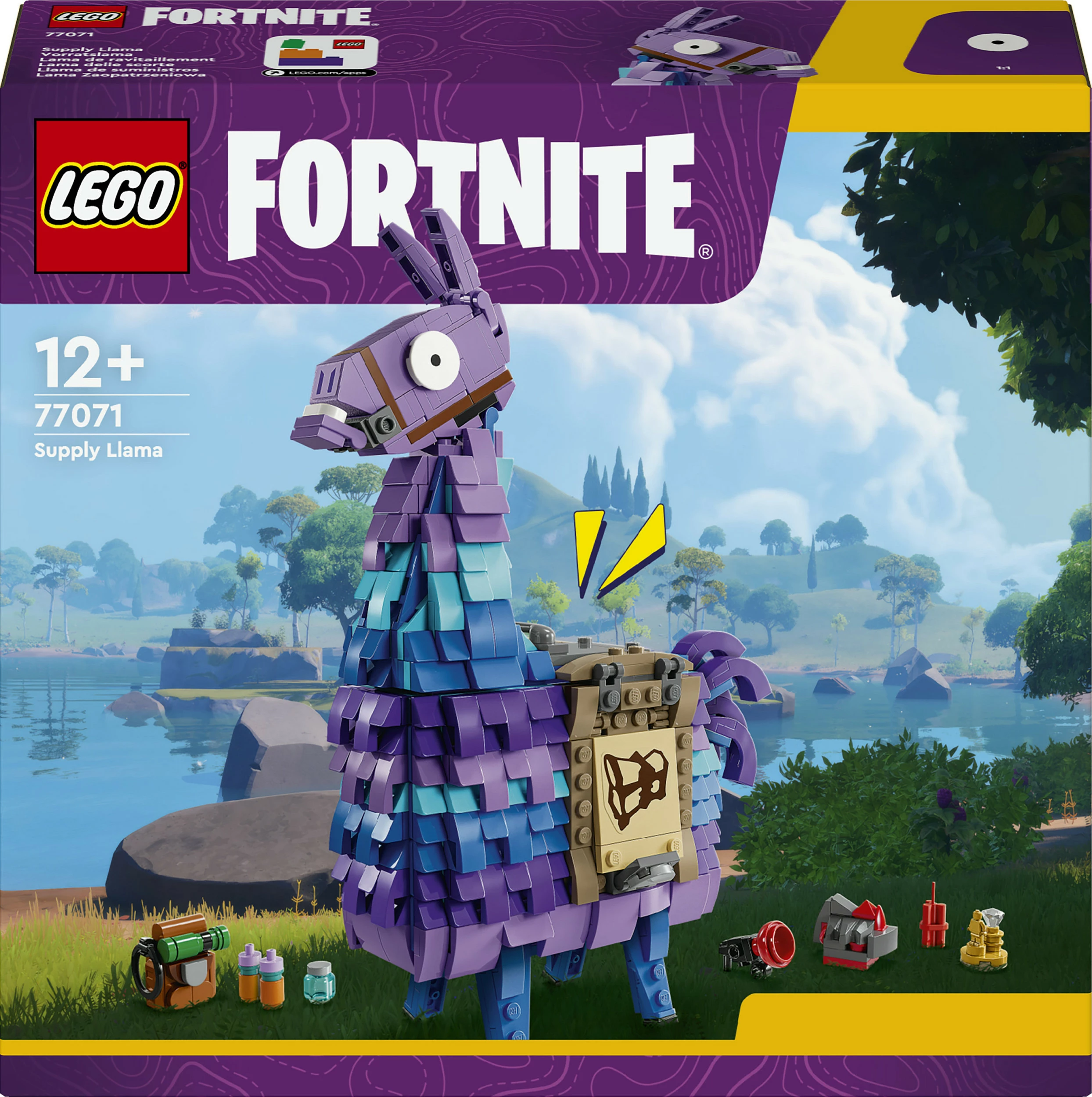 Set ndërtimi LEGO Fortnite Supply Llama 77071, 691 pjesë, shumëngjyrësh