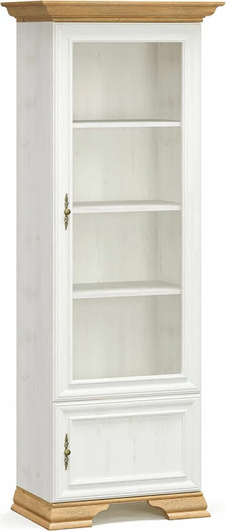 Vitrinë Jaden, ngjyrë lisi të artë-bardhë antike, 70.5x43x197.5cm