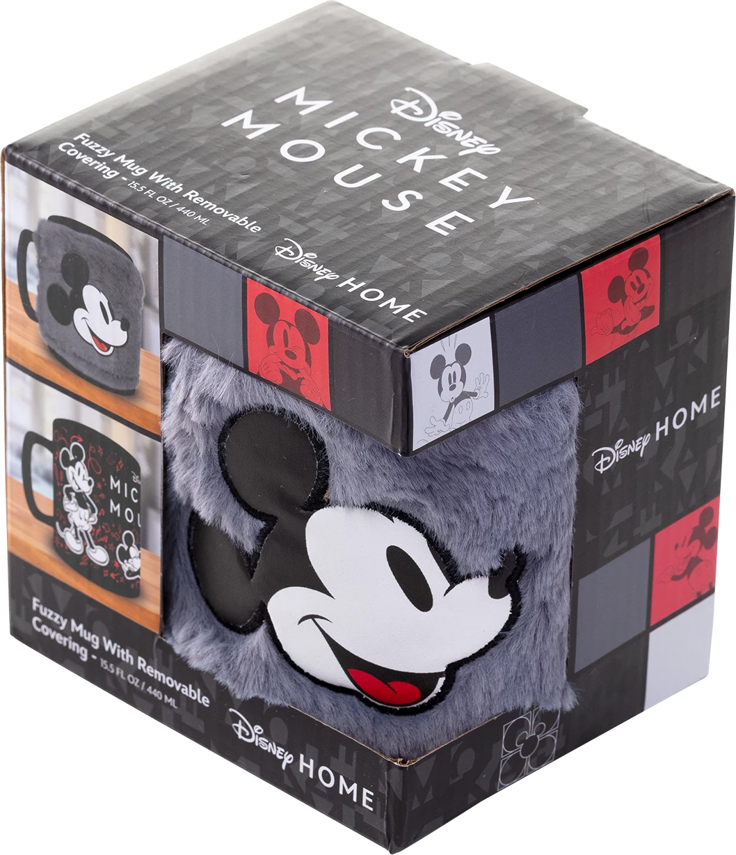 Filxhan Pyramid Mickey Mouse (Smile) Fuzzy 440 ml, gri