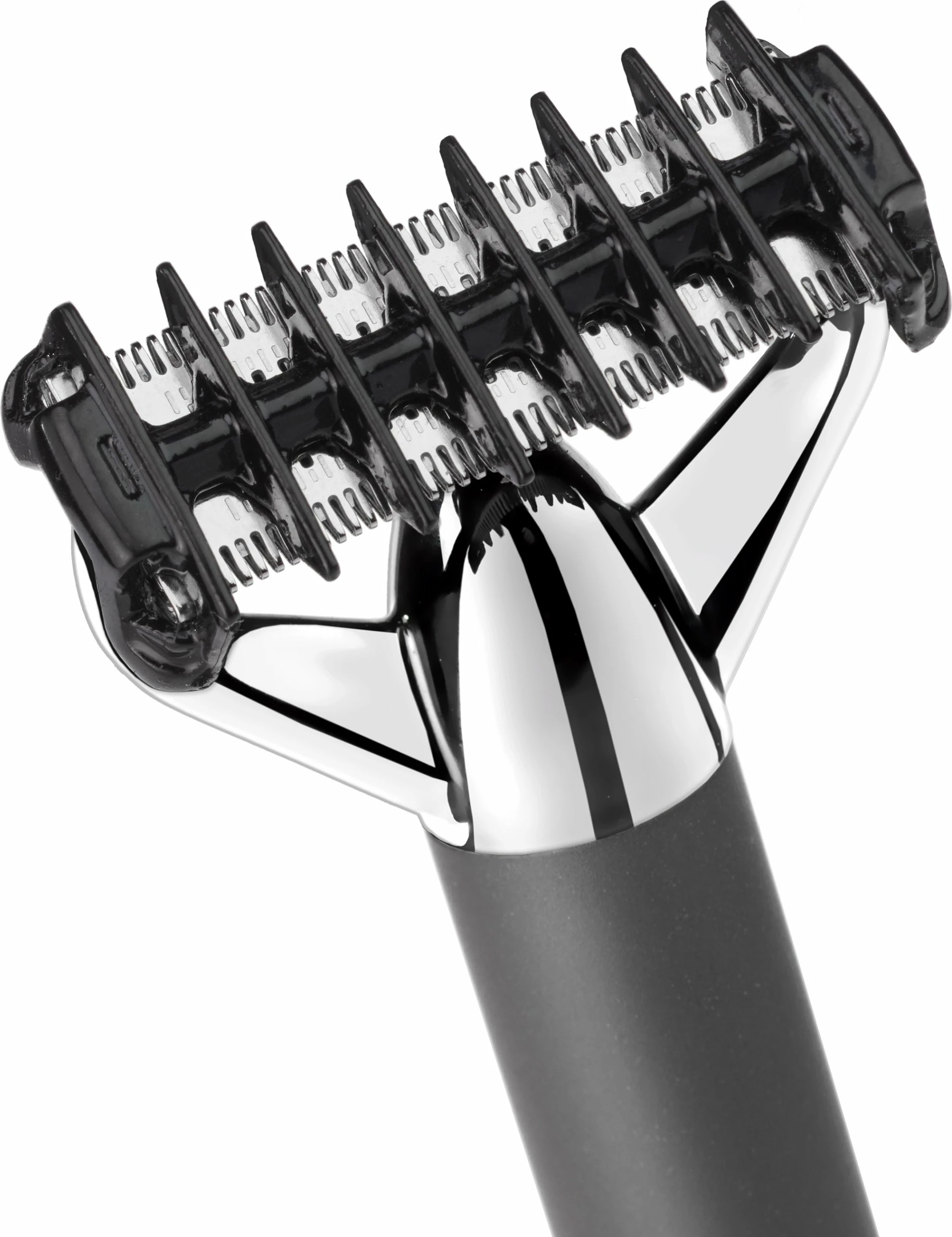 Trimmer për mjekër BaByliss Super-X Metal OT996E, 0.2-5 mm, i papërshkueshëm nga uji IPX7, gri, set me krehëra dhe bazë