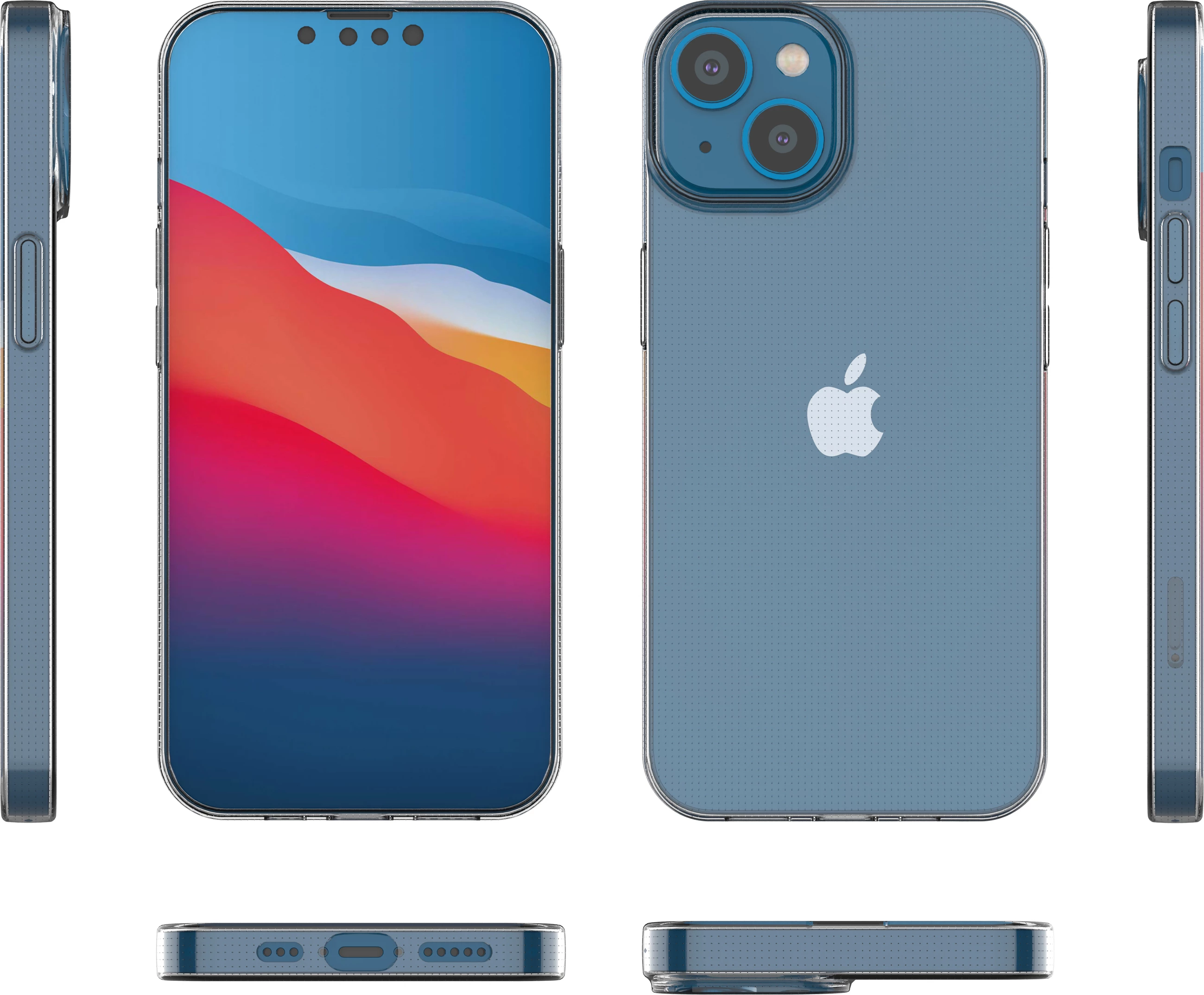 Mbështjellës Hurtel Ultra Clear 0.5mm për iPhone 14, Transparent