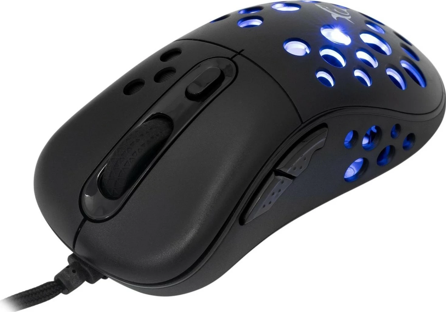 Maus gaming White Shark Azrael, 12800 DPI, RGB, me kabllo USB, i zi