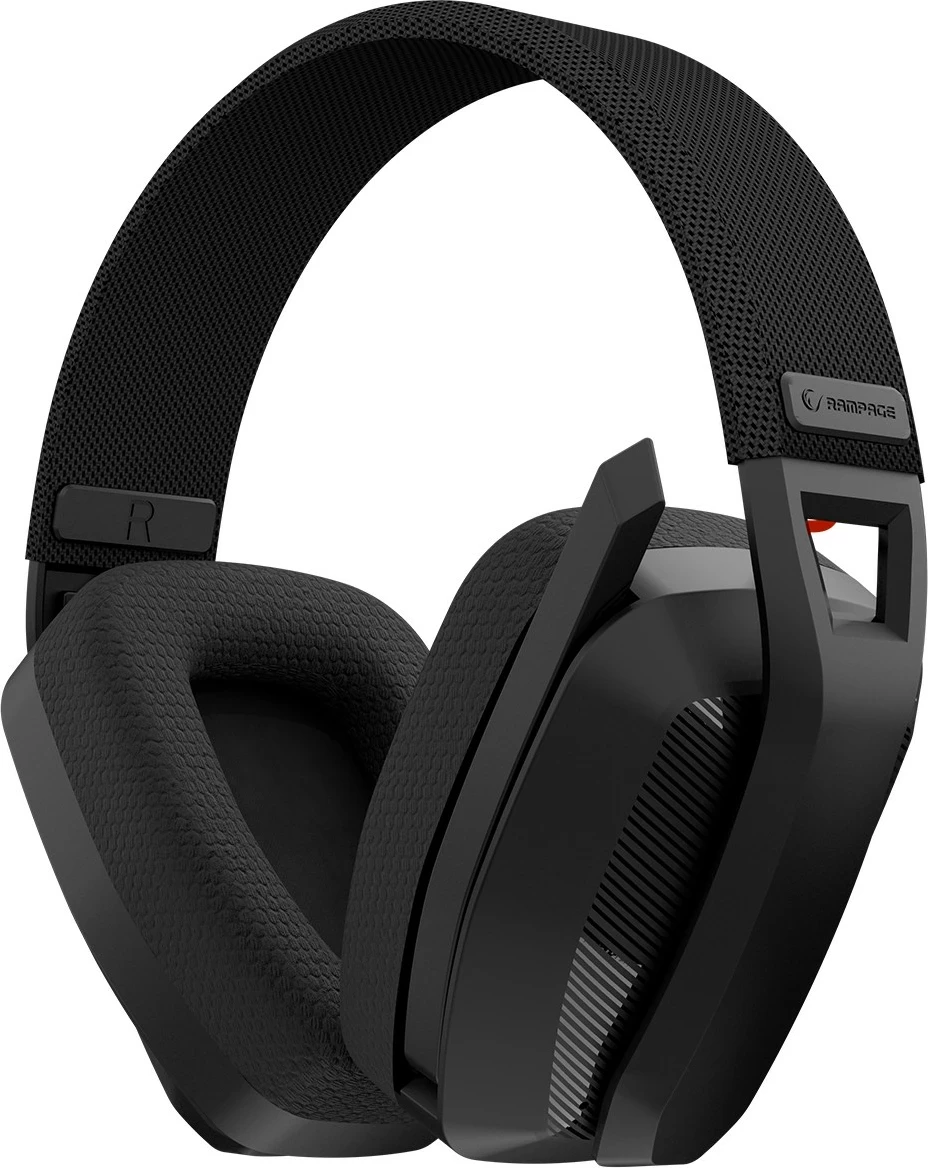 Kufje gaming Rampage BLITZ, wireless, Bluetooth 5.3, me mikrofon, të zeza