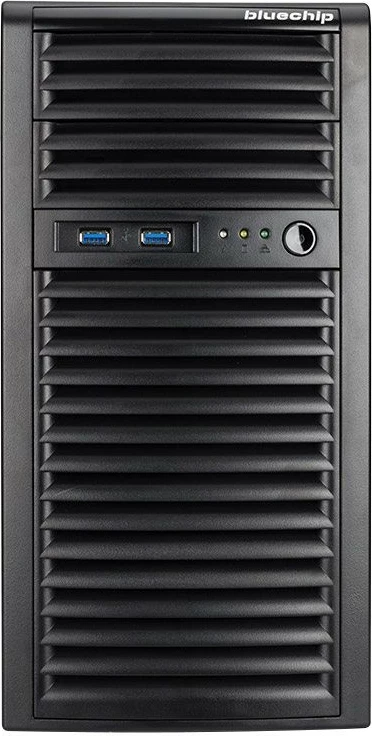 Server bluechip SERVERline T30339s, AMD EPYC 4124P, 32GB RAM, 2x480GB SSD, kasë e zezë
