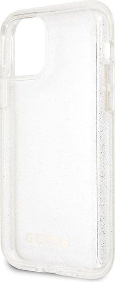 Mbështjellës Guess GUHCN65PCGLSI për iPhone 11 Pro Max, Glitter, Argjend